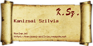 Kanizsai Szilvia névjegykártya
